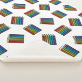 Regenboogkleurencils Sherpa Deken (3/4)