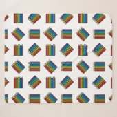 Regenboogkleurencils Sherpa Deken (Voorkant (horizontaal))