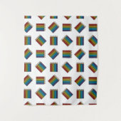 Regenboogkleurencils Wandkleed (Voorkant)