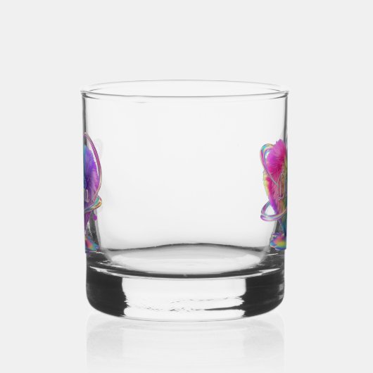 Regenboogkleurenkaart Design Whisky Glas (Rechts)