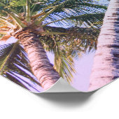 Regenboogkleurhandpalmen opnieuw instellen poster (Hoek)