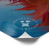 Regenboogkleurig Kitten Portret Perfect Poster (Hoek)