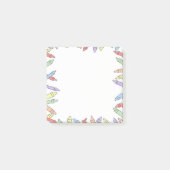Regenboogkleurig notitieblok post-it® notes (Voorkant)