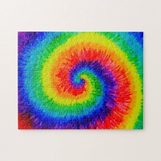 Regenboogkleurig Stropdas-kleurstof alcoholinkt Legpuzzel (Horizontaal)