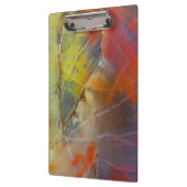 Regenboogkleurig versteend hout klembord (Links)