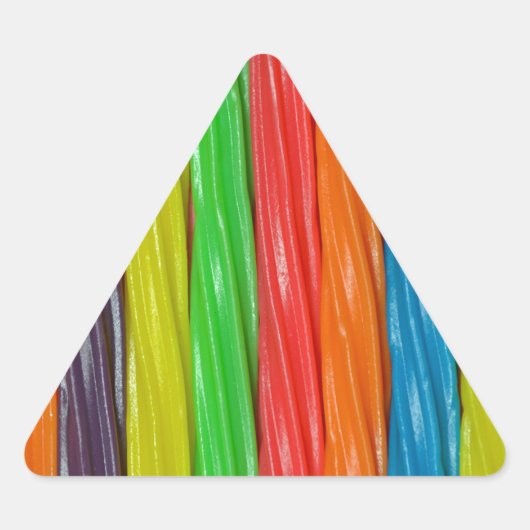 Regenboogkleurig zoethoutsnoep sticker (Voorkant)