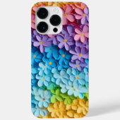REGENBOOGKLEURIGE 3-D LOOK TINY FLOWERS Case-Mate iPhone CASE (Achterkant)