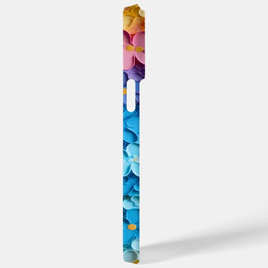REGENBOOGKLEURIGE 3-D LOOK TINY FLOWERS Case-Mate iPhone CASE (Achterkant / Rechts)