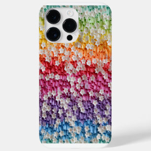 REGENBOOGKLEURIGE 3D-PAPIEREN BLOEMENBLADEN Case-Mate iPhone 14 PRO MAX HOESJE