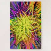 Regenboogkleurige Abstracte Kaleidoscoopventilator Legpuzzel (Verticaal)