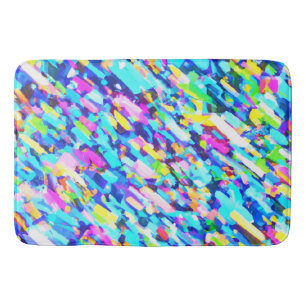 Regenboogkleurige Abstracte kunst Badmat