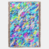 Regenboogkleurige Abstracte kunst Deken (Voorkant Verticaal)