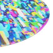 Regenboogkleurige Abstracte kunst Snijplank (Hoek)