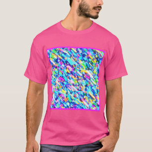 Regenboogkleurige Abstracte kunst T-shirt