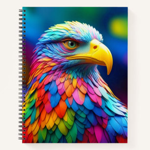 Regenboogkleurige Amerikaanse Zeearend-654568 Notitieboek