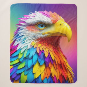 Regenboogkleurige Amerikaanse Zeearend-65456 Sherpa Deken