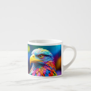 Regenboogkleurige Bald Eagle-654568 Espresso Kop