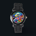 Regenboogkleurige Bald Eagle-654568 Horloge<br><div class="desc">Regenboogkleurige Bald Eagle-654568</div>