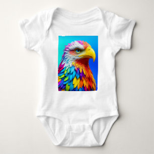 Regenboogkleurige Bald Eagle-65456 Romper