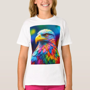 Regenboogkleurige Bald Eagle-65456 T-shirt