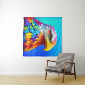 Regenboogkleurige Bald Eagle-65456 Wandkleed (In Situ (horizontaal))