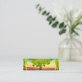Regenboogkleurige boom mini visitekaartje (Staand voorkant)