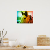 Regenboogkleurige Buckskin Poster (Keuken)