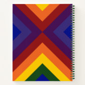 Regenboogkleurige Chevrons Schets notities Notitieboek (Achterkant)