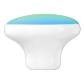 regenboogkleurige deurknop keramische knop (Zijkant)