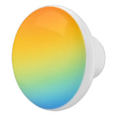 regenboogkleurige deurknop keramische knop (Rechts)