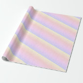 regenboogkleurige faux glitter cadeaupapier (Uitgerold)