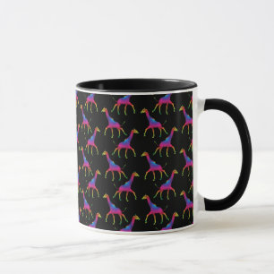 Regenboogkleurige Giraffe Mok