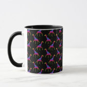 Regenboogkleurige Giraffe Mok (Links)