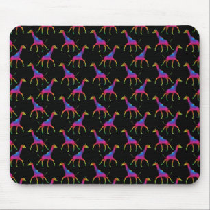 Regenboogkleurige Giraffe Muismat