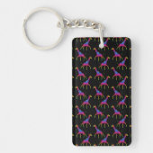 Regenboogkleurige Giraffe Sleutelhanger (Voorkant)
