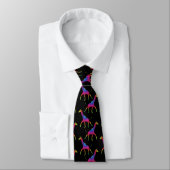 Regenboogkleurige Giraffe Stropdas (Gebonden)
