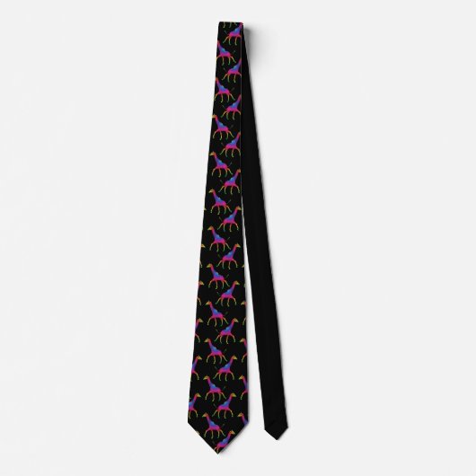 Regenboogkleurige Giraffe Stropdas (Voorkant)