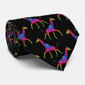 Regenboogkleurige Giraffe Stropdas (Opgerold)