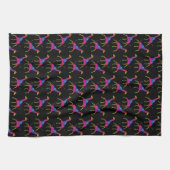 Regenboogkleurige Giraffe Theedoek (Horizontaal)