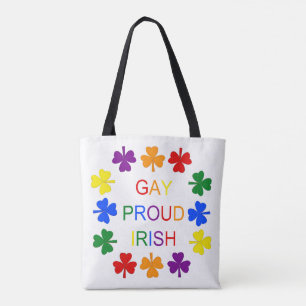 Regenboogkleurige hamoeken voor Gay Proud Ierland Tote Bag