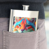 Regenboogkleurige harige kat-68587 flacon (Voorbeeld)