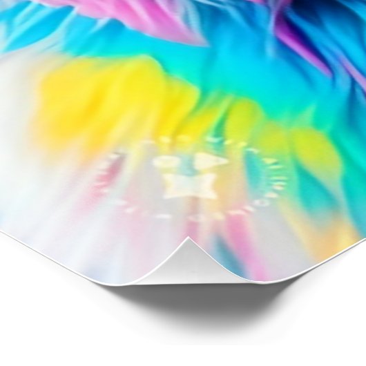 Regenboogkleurige harige kat-68587 perfect poster (Hoek)