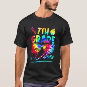 Regenboogkleurige kleurstof 7e graadflesjes terug t-shirt