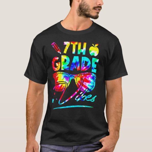 Regenboogkleurige kleurstof 7e graadflesjes terug t-shirt (Voorkant)