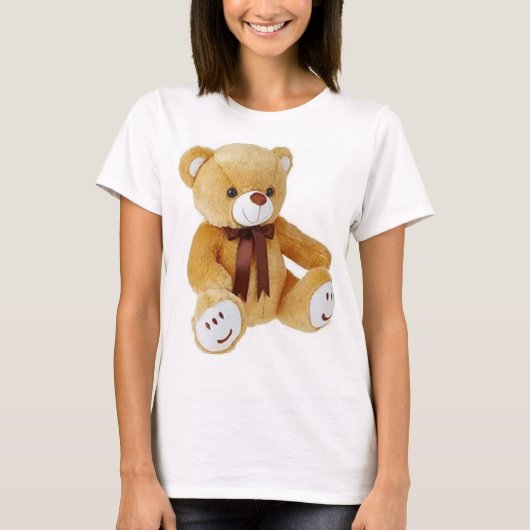 Regenboogkleurige knuffelbare T-shirts voor dames  (Voorkant)
