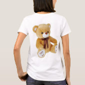 Regenboogkleurige knuffelbare T-shirts voor dames  (Achterkant)