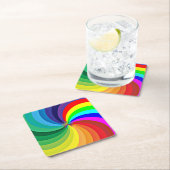 Regenboogkleurige Mandala-46556 Kartonnen Onderzetters (Insitu)