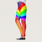 Regenboogkleurige Mandala-46556 Leggings (Links)
