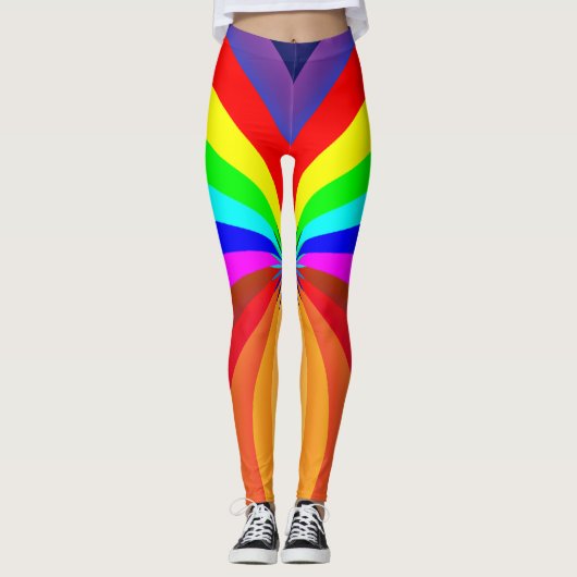 Regenboogkleurige Mandala-46556 Leggings (Voorkant)