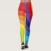 Regenboogkleurige Mandala-46556 Leggings (Achterkant)